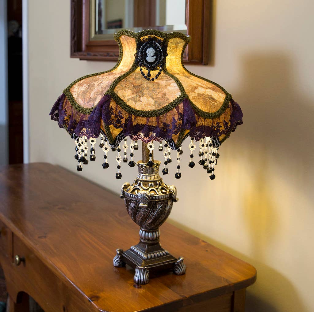 22"H Leia Purple Table Lamp