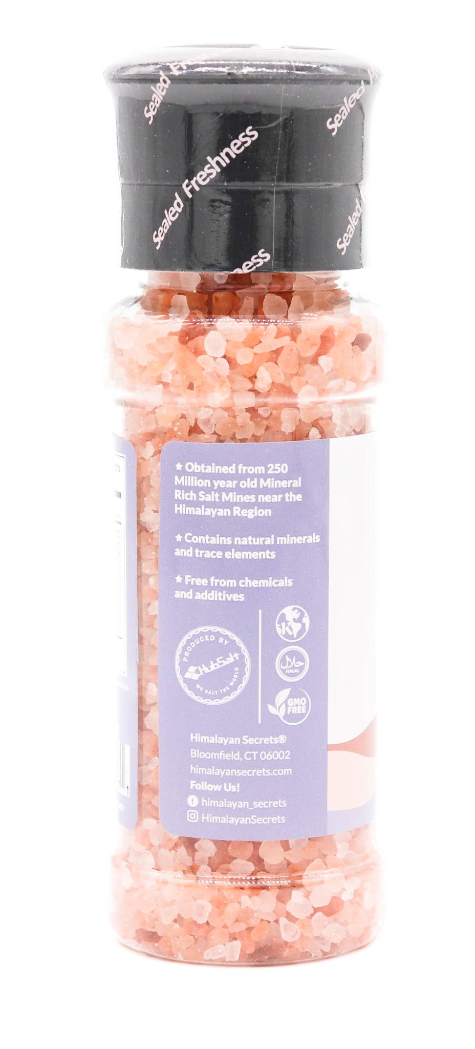 8 oz Edible Himalayan Dark Pink Salt - Coarse Grinder