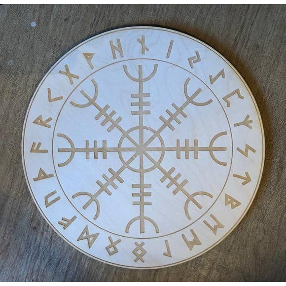 Helm of Awe Crystal Grid 12"