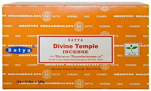 Divine Temple Satya Incense Sticks 15 Gram Pack