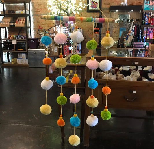Bardo Pom Pom Bead Mobile