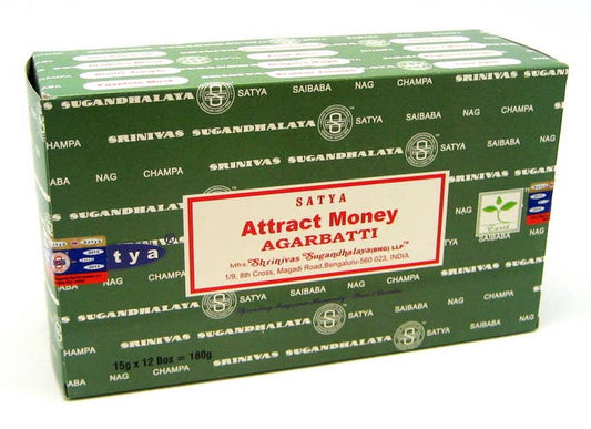 Attract Money Satya Incense Sticks 15 Gram Pack