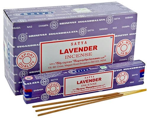 English Lavender Satya Incense Sticks 15 Gram Pack