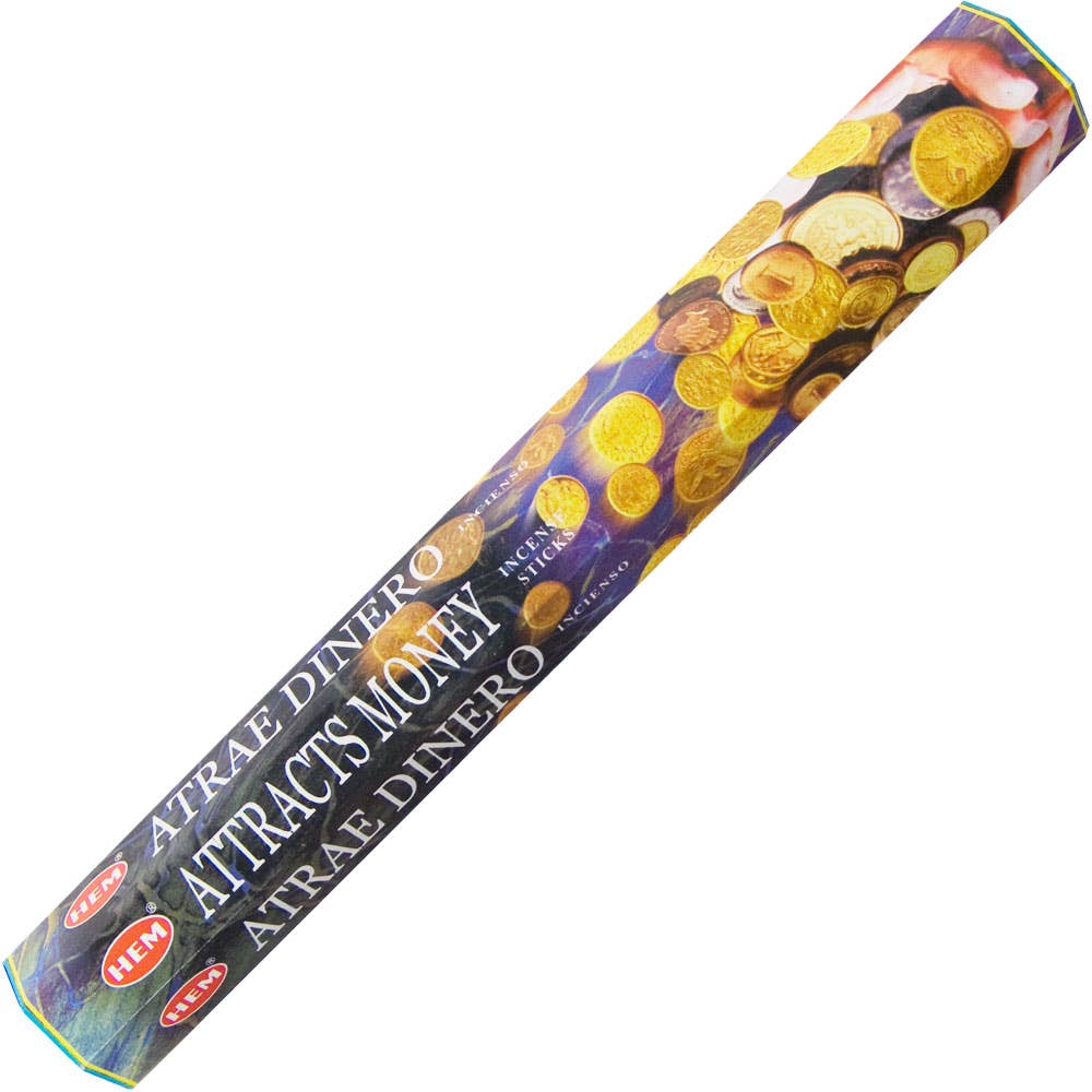 Attracts Money Hem Hexagonal Pack Incense 20 Gr
