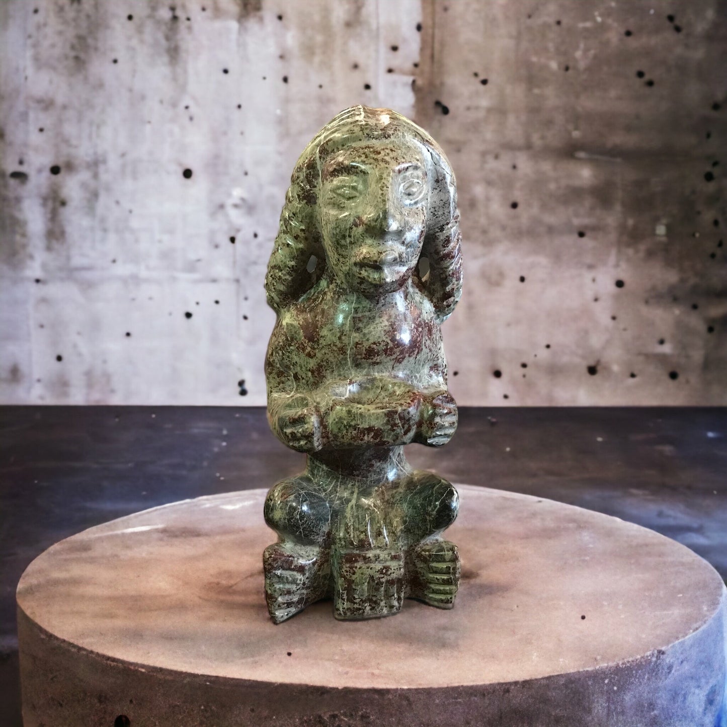 Serpentine Mayan Carved Statue #3