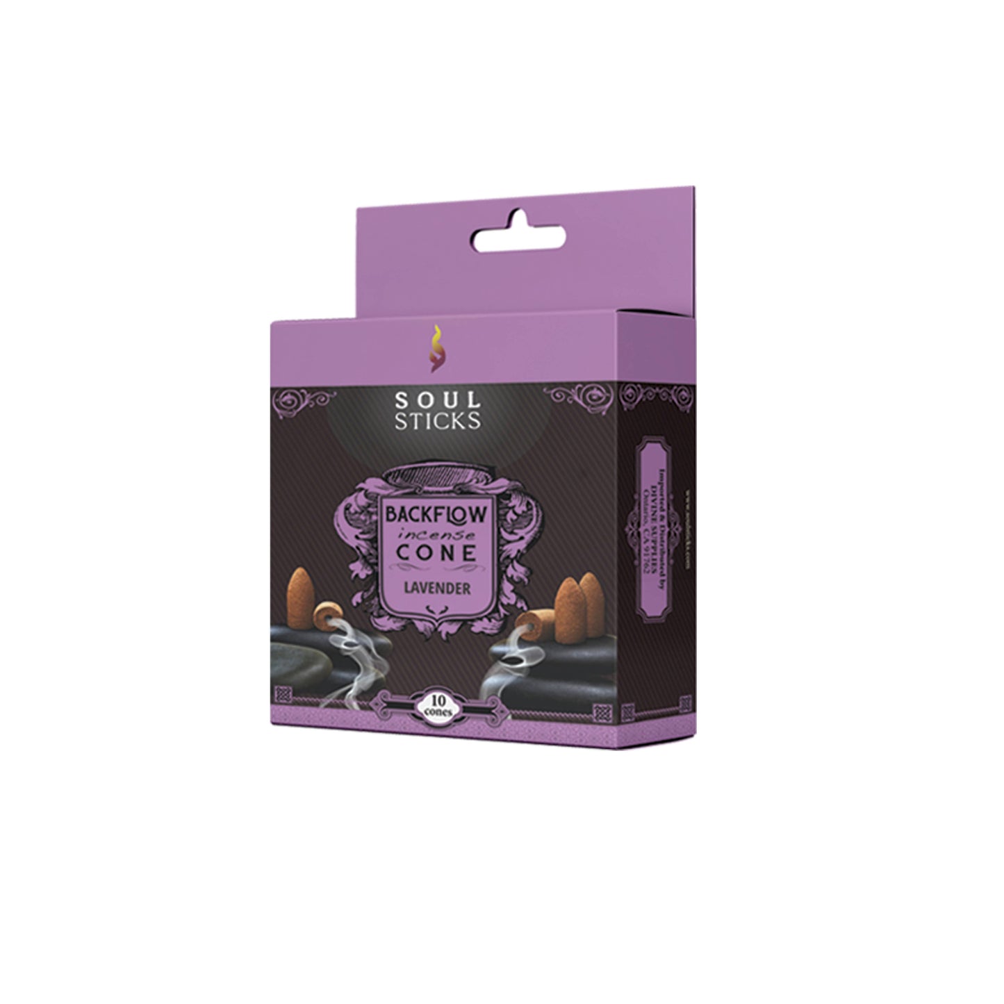 Lavender Soul Sticks Backflow Incense Cones