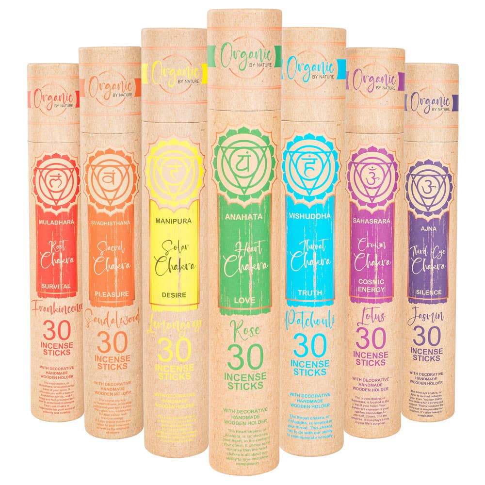 CHAKRA INCENSE STICKS: SOLAR CHAKRA (LEMONGRASS)