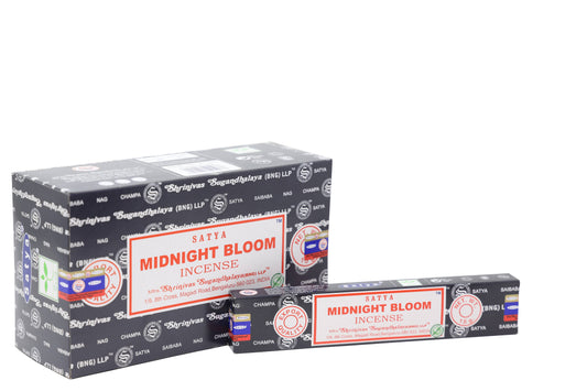 Midnight Bloom Satya Nag Champa Incense Sticks 15 Gram Pack