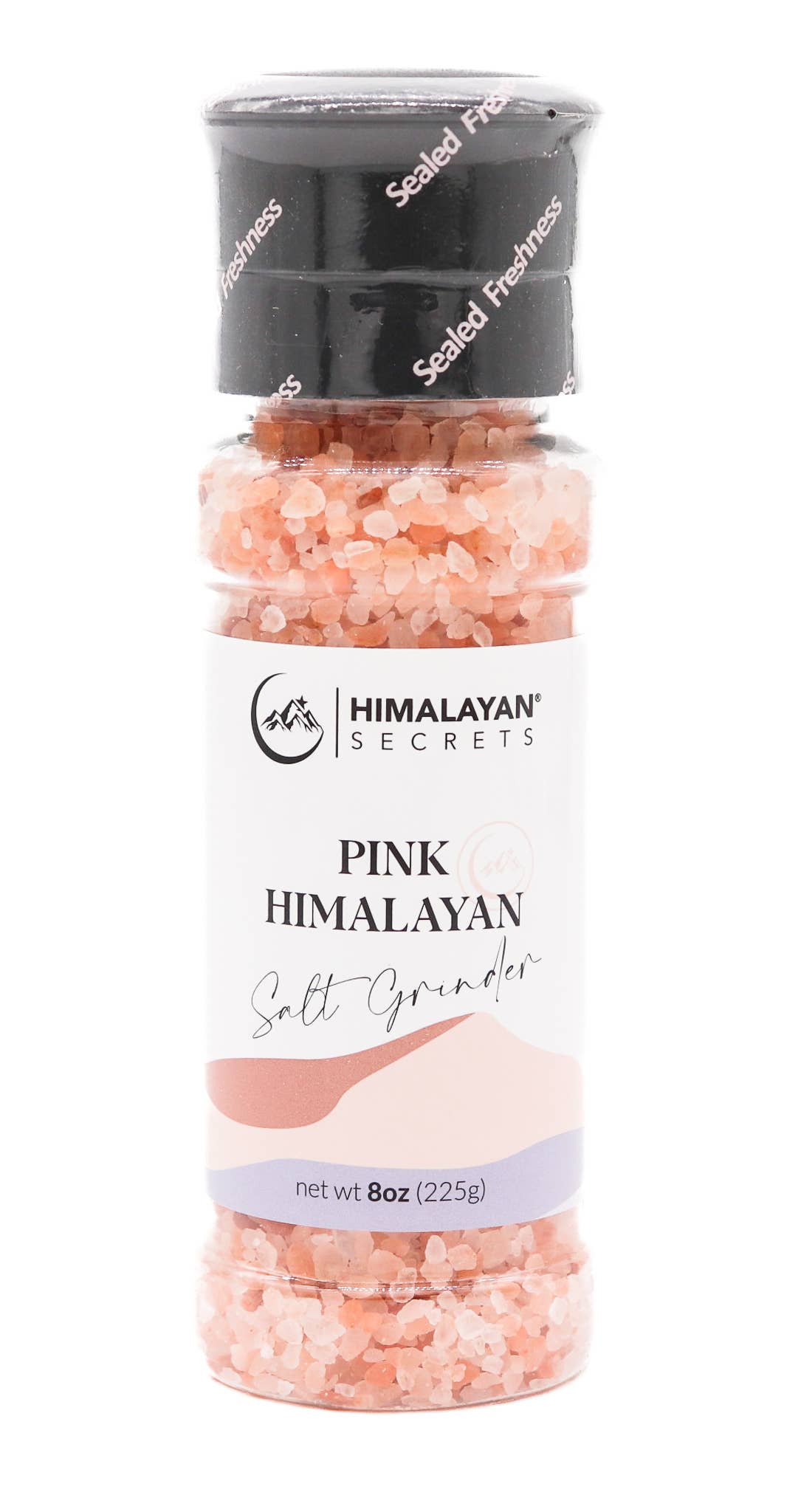 8 oz Edible Himalayan Dark Pink Salt - Coarse Grinder